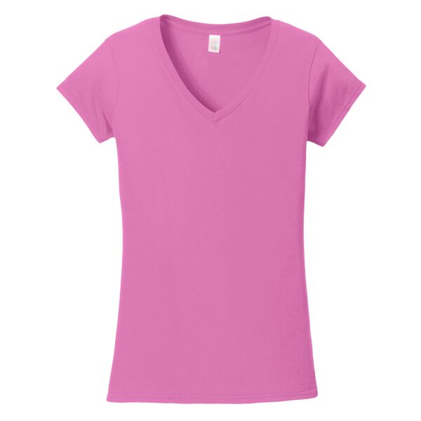 Softstyle ® Ladies Fit V Neck T Shirt Thumbnail